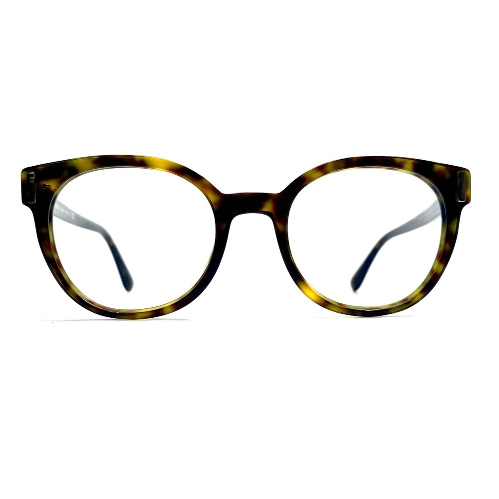 Prada Brown Tortoise Oval Gold Accent Glasses Italy VPR06T 2AU 101 50 20 135